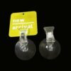 LJY 12 Pieces 45mm Suction Cup Clip Advertising Pop Display Business Cards Holder Stand Clear Clamps for Fridge Shower Aquarium