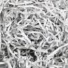 LJY Glitter Raffia Paper Shreds, 100g Crinkle Cut Filler for Gift Wrapping, Basket Filling, Wedding Decorations, Party Supplies, and DIY Crafts Shredded Confetti Strands (Glitter Silver)