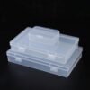 LJY 20 Pieces Mixed Sizes Rectangular Empty Mini Clear Plastic Organizer Storage Box Containers with Hinged Lids for Small Items and Other Craft Projects Plastic Containers with Lids Quart Containers