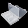 LJY 20 Pieces Mixed Sizes Rectangular Empty Mini Clear Plastic Organizer Storage Box Containers with Hinged Lids for Small Items and Other Craft Projects Plastic Containers with Lids Quart Containers