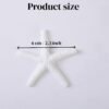 LJY 25 Pieces White Resin Pencil Finger Starfish for Wedding Decor, Home Decor and Craft Project, 2.3 Inches