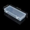 LJY 10 Pieces Rectangular Empty Mini Clear Plastic Organizer Storage Box Containers with Hinged Lids (6.1 x 2.6 x 1.2 inch, Transparent)