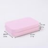 LJY 20-Piece Metal Hinge Tin Box Containers - For Gift Wrapping. Dental Floss Stick - Toothpick Holder and a Sliding-Cover Dental Floss Pick Storage Box (Pink, 20 Pcs 3.7"x2.4"x0.9")