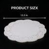LJY 100 Pieces White Lace Round Paper Doilies Packaging Pads Wedding Tableware Decoration (13.5 Inch)