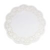 LJY 120 Pieces White Lace Round Paper Doilies Cake Packaging Pads Wedding Tableware Decoration (7.5 Inch)