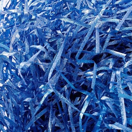 LJY Glitter Raffia Paper Shreds, 100g Crinkle Cut Filler for Gift Wrapping, Basket Filling, Wedding Decorations, Party Supplies, and DIY Crafts Shredded Confetti Strands (Glitter Coffee)