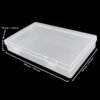 LJY 6 Pieces Rectangular Empty Mini Clear Plastic Organizer Storage Box Containers with Hinged Lids (7.1 x 4.3 x 1.2 inch, Transparent)