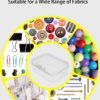 LJY 100 Pieces Rectangular Empty Mini Clear Plastic Organizer Storage Box Containers with Hinged Lids (2.2 x 1.6 x 0.8 inch, Transparent)