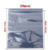 LJY ESD Large Anti-Static Resealable Bags for Electronics - Perfect for Motherboards,Hard Drives Antistatic Bag,Resealable Zipper Bag for SSD HDD 2.5 Laptop Hard Drive 50 Pcs 9.5" x 8.3"Zipper