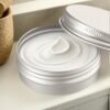 LJY 24 Pieces Round Aluminum Cans Screw Lid Metal Tins Jars Empty Slip Slide Containers (2 oz)