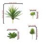 LJY 5-Pack Artificial Succulent Plants - Realistic Fake Greenery for Home Decor, Wedding Centerpieces & Terrarium Displays (Green, Mixed Sizes)