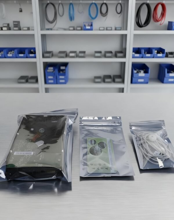 LJY 75 Pcs ESD Anti Static Bags 3-Size Variety Pack, Zipper Shielding Bags for Motherboard, PCB, RAM, IC Chips & Electronic Components Antistatic Bag Pc Packing Kit(S/M/L)