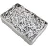 LJY Glitter Raffia Paper Shreds, 100g Crinkle Cut Filler for Gift Wrapping, Basket Filling, Wedding Decorations, Party Supplies, and DIY Crafts Shredded Confetti Strands (Glitter Silver)