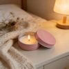 LJY Pink Aluminum Tins with Screw Lids, 1 oz Small Metal Containers, 28 Pack Refillable Tin for Cosmetics, Personal Care, Organization, DIY Storage 30 ml