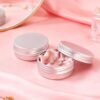 LJY 28Pcs Aluminum Tin Jar Refillable Containers Round Tin Container Bottle for DIY Projects,Gifts, and Storage Cosmetic,Cream,Diamond Painting, Salves,Balms,Lip Balm,Spices or Others,Silver (1 oz)