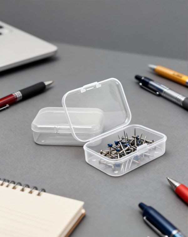 LJY 30-Pack Small Plastic Storage Boxes, 2.6×1.8×0.8 in, Organizer Containers with Lids,for Beads, Jewelry, Crafts, Small Parts Collection (Clear)