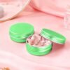 LJY 28 Pack 1 oz Waterproof Green Aluminum Tins with Lids - Empty Refillable Round Metal Containers for Wax Melts, Lip Balm, Cosmetics, DIY Crafts & Storage Refillable Does Not Rust
