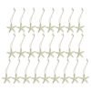 LJY Resin Starfish Hanging Decor - 6x6cm Nautical Coastal Ornament for Beach Theme Bedroom, Bathroom, Wall & Wreath Decoration (2.36x2.36x0.31in)