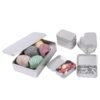 LJY Rectangular Metal Tin Box Set with Hinged & Removable Lids, 9-Pack Silver Small Metal Storage Containers, 1 Large + 8 Small Boxes for DIY Organization, Crafts, Small Parts Storage