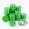 LJY 28 Pack 1 oz Waterproof Green Aluminum Tins with Lids - Empty Refillable Round Metal Containers for Wax Melts, Lip Balm, Cosmetics, DIY Crafts & Storage Refillable Does Not Rust
