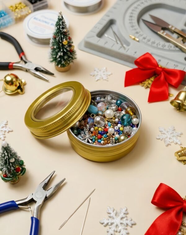 LJY 28 Pack 1 oz Aluminum Tins with Gold Clear Lids - See-Through Luxury Empty Containers for Wax Melts, Cosmetics, DIY Crafts & Display Storage,Refillable Does Not Rust