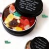 LJY Aluminum Tin Jar Refillable Containers Round Tin Container Bottle for DIY Projects,Gifts,Cosmetic,Cream,Diamond Balm Candle Salve Lip Balm Tins(Black, 48 Pcs 2oz/1oz/0.5oz)