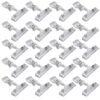 LJY 20-Pack Clear Plastic Rotatable POP Clip-on Style Merchandise Sign Display Clip Tag Holders