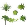 LJY 5-Pack Artificial Succulent Plants - Realistic Fake Greenery for Home Decor, Wedding Centerpieces & Terrarium Displays (Green, Mixed Sizes)