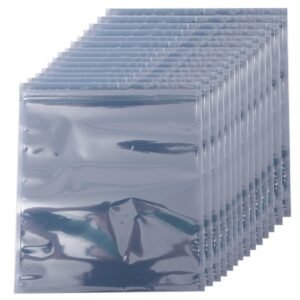 LJY ESD Large Anti-Static Resealable Bags for Electronics - Perfect for Motherboards,Hard Drives Antistatic Bag,Resealable Zipper Bag for SSD HDD 2.5 Laptop Hard Drive 50 Pcs 9.5" x 8.3"Zipper