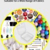 LJY 100 Pieces Square Mini Clear Plastic Storage Containers Box Case with Lids for Small Items and Other Craft Projects (1.77x1.77x0.8 inch, Transparent)
