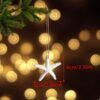 LJY Resin Starfish Ornaments with Hanging Rope - 6x6cm Ocean Beach Decor for DIY Craft,Christmas Tree, Wreath, Party & Home Decoration,Fish Tank Aquarium Decor,Nautical Party(2.36x2.36x0.31in) White