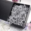 LJY Glitter Raffia Paper Shreds, 100g Crinkle Cut Filler for Gift Wrapping, Basket Filling, Wedding Decorations, Party Supplies, and DIY Crafts Shredded Confetti Strands (Glitter Silver)