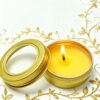 LJY 28 Pack 1 oz Aluminum Tins with Gold Clear Lids - See-Through Luxury Empty Containers for Wax Melts, Cosmetics, DIY Crafts & Display Storage,Refillable Does Not Rust