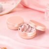 LJY 28 Pack Rose Gold 1 oz Aluminum Tins with Lids - Elegant Empty Cosmetic Jars for DIY Lip Balm, Wax Melts, Wedding Favors, Creams & Luxury Gift Packaging,Refillable Does Not Rust