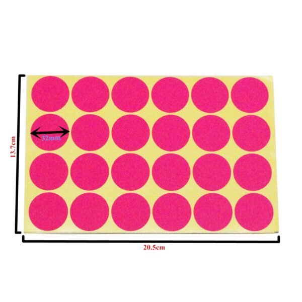 LJY 32mm Round Dot Stickers Color Coding Labels, 12 Different Assorted Colors Dot Labels, 24 Sheets