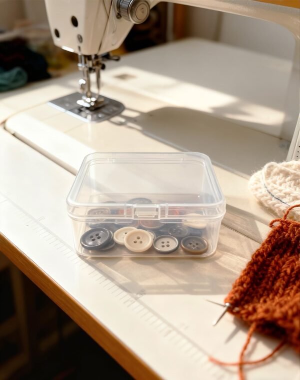 LJY 18 Pieces Square Mini Clear Plastic Storage Containers Box Case with Lids for Small Items and Other Craft Projects (3.7 x 3.7 x 1.4 inch, Transparent)