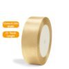 LJY Multicolour Ribbon 0.59 in x 24 Yards, Baby Blue Satin Fabric Silk Ribbon for Gift Wrapping,Floral Bouquets, Wreaths,DIY Handicrafts,Sewing Projects, Wedding Party (Gold, 0.59"/24 Yards)