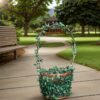 LJY 32.8 Yards Artificial Ivy Garland Foliage Green Leaves Fake Vine for Wedding Party Ceremony DIY Headbands