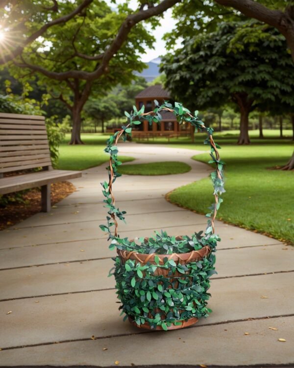 LJY 32.8 Yards Artificial Ivy Garland Foliage Green Leaves Fake Vine for Wedding Party Ceremony DIY Headbands