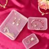 LJY 36 Pieces Mixed Sizes Rectangular Empty Mini Plastic Storage Containers with Lids for Small Items and Other Craft Projects (Clear)