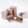 LJY 20-Piece Metal Hinge Tin Box Containers - For Gift Wrapping. Dental Floss Stick - Toothpick Holder and a Sliding-Cover Dental Floss Pick Storage Box (Rose Gold, 20 Pcs 3.7"x2.4"x0.9")