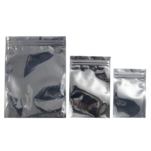 LJY 75 Pcs ESD Anti Static Bags 3-Size Variety Pack, Zipper Shielding Bags for Motherboard, PCB, RAM, IC Chips & Electronic Components Antistatic Bag Pc Packing Kit(S/M/L)