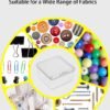 LJY 60 Pieces Square Mini Clear Plastic Storage Containers Box Case with Lids for Small Items and Other Craft Projects (Transparent, 2.5 x 2.5 x 1.4 inch)