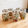 LJY 25 Pieces 3.15 Inches Beige Resin Pencil Finger Starfish for Wedding Home Decor and Craft Project