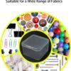LJY 20-Pack Small Square Plastic Storage Boxes, 2.2×2.2×1.4 in Clear Mini Organizer Containers with Lids, Stackable Tiny Parts Organizer for Jewelry,Beads, Electronics,Crafts,Samples Plastic Case