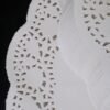 LJY 100 Pieces White Lace Round Paper Doilies, 10.5 Inch, Raw Wood Pulp, Cake Packaging Pads, Wedding Tableware Decoration