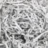 LJY Glitter Raffia Paper Shreds, 100g Crinkle Cut Filler for Gift Wrapping, Basket Filling, Wedding Decorations, Party Supplies, and DIY Crafts Shredded Confetti Strands (Glitter Silver)