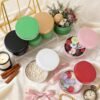 LJY 24 Pieces Multi-Colored Round Aluminum Cans Screw Lid Metal Tins Jars Empty Slip Slide Containers(2 oz) for Lotion Bars,Toiletries,Creams,Samples,Makeup Cosmetic,Balms,Beard Balm