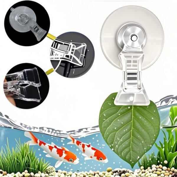 LJY 12 Pieces 45mm Suction Cup Clip Advertising Pop Display Business Cards Holder Stand Clear Clamps for Fridge Shower Aquarium