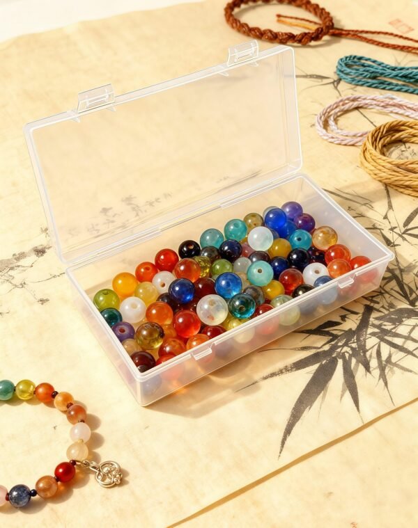 LJY 6 Pieces Rectangular Empty Mini Clear Plastic Organizer Storage Box Containers with Hinged Lids (7.3 x 3.5 x 1.8 inch, Transparent)